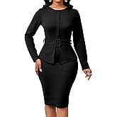 CuteCherry Women Sexy Dress Bodycon Work Dress Elegant Pencil Dress