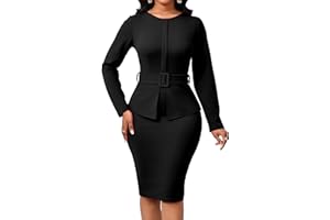 CuteCherry Women Sexy Dress Bodycon Work Dress Elegant Pencil Dress