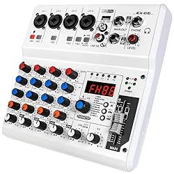 6-Channel Audio Mixer with 99 Sound Effects for