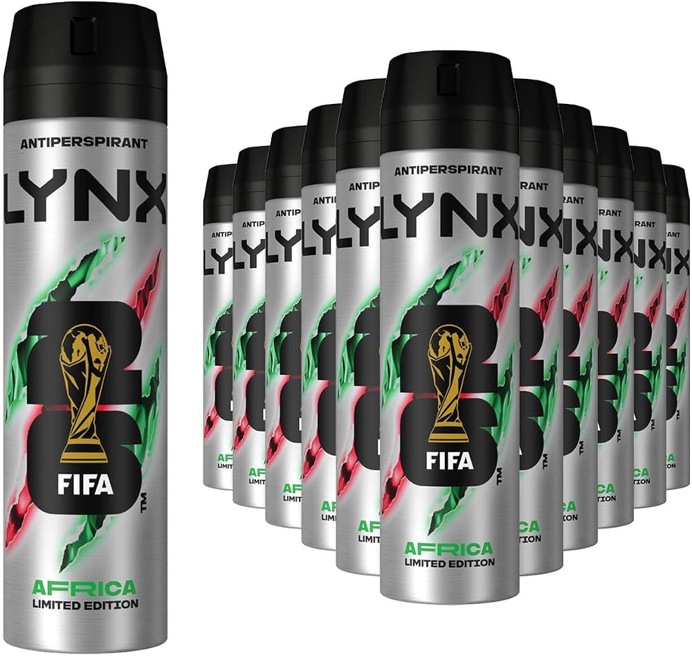 Lynx XL Africa Antiperspirant 200ml Pack of 12 Men Deodorant