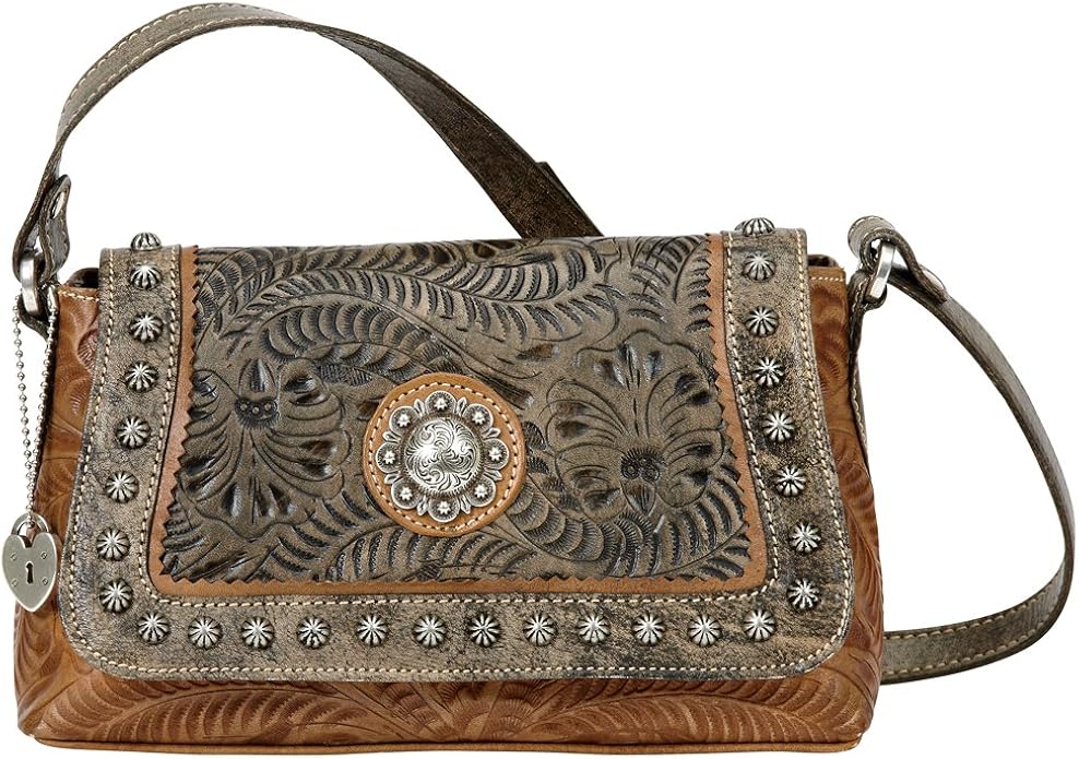 Ladies Western Crossbody Handbag the Cassidy Collection by American