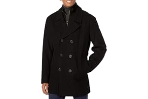 Andrew Marc mens Burnett Melton Wool Pea Coat JacketWoal Coat