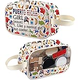 XYANFA Puerto Rico Makeup Bag Puerto Rican Gift Tourist Souvenir Trip Vacation Gifts Travel Toiletry Bag Organizer Pouch Cosmetic Bag (PUERTO RICAN tm)
