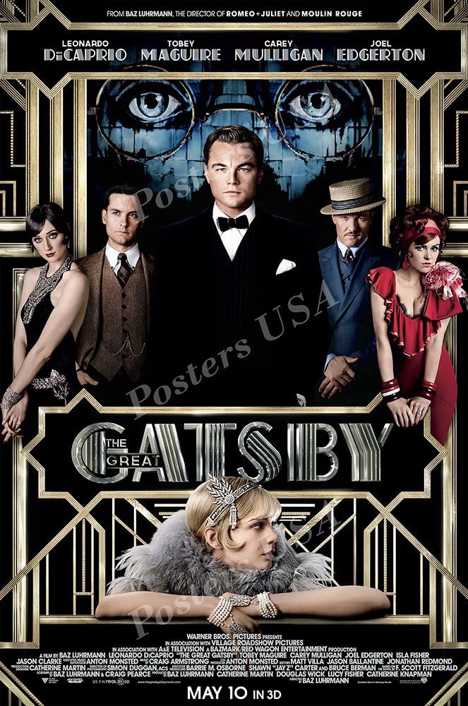Posters USA The Great Gatsby Movie Poster GLOSSY FINISH - MOV357 (24" x 36" (61cm x 91.5cm))