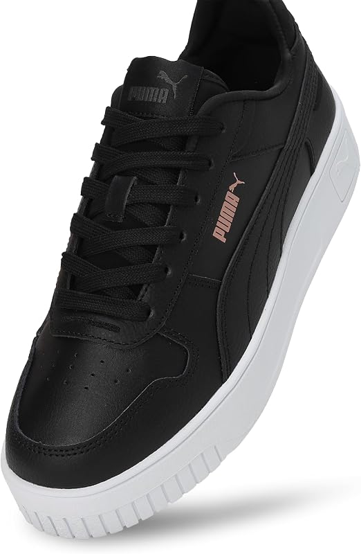 Women Carina Street Scarpe da ginnastica, Black Rose Gold White Metallic, 39 EU