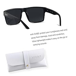 LYZOIT Square Sunglasses for Men Women Polarized