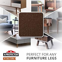 X-PROTECTOR Felt Furniture Pads - 48 PCS 1" - Felt