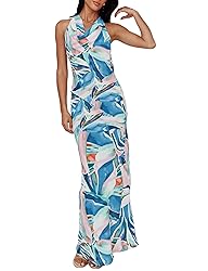 Women's 2025 Summer Satin Backless Elegant Dress