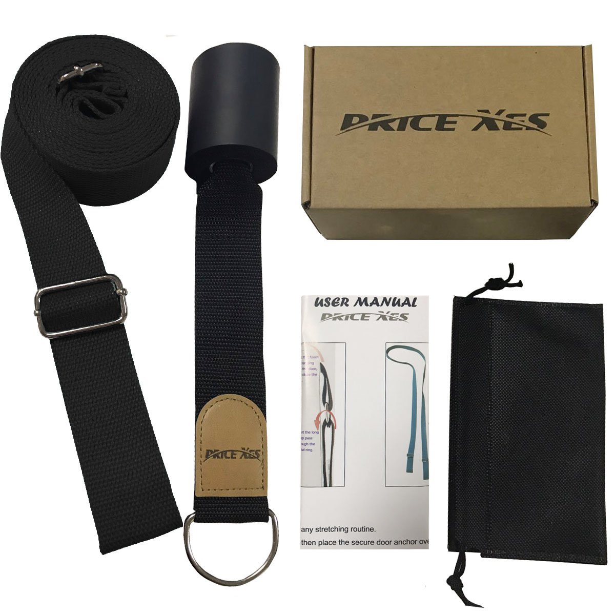 Leg Stretcher, Get More Flexible With The Door Flexibility Trainer, Premium stretching equipment for ballet, dance, gymnastics, taekwondo & MMA. Your own portable stretch machine! – INPAY (Black)