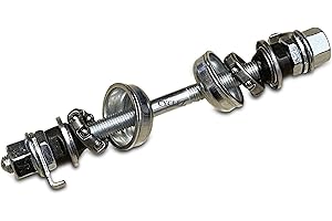 CYCLEZ 5/16” x 140mm Bicycle Hub Axle Complete Wheel Hub Replacement Kit for Juvenile Kids Bicycle or Vintage/Classic Bike Wheels, Made in Taiwan