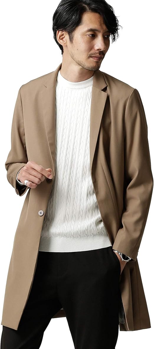 Amazon ナノ ユニバース Nano Universe シームライン２ｂチェスターコート L ベージュ Nano Universe コート ジャケット 通販