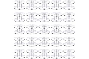 LOKUNN 25 Pcs Bobbins for Sewing Machine, Plastic Bobbins for Sewing Machine with Bobbin Case, Sa156 Bobbins, Bobbins Class 15, Bobbins for Sewing Machine