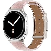 XINGYAS Leather Magnetic Watch Band Compatible with Samsung Galaxy Watch 8 Band 40mm 44mm 46mm Adjustable Watch 8 Classic Wristbands Accessories Replacement Straps for Women