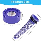 Dzpuhuojz 4 Pack Dyson V8/V7 Filter Replacement HEPA Pre/Post Filters Brush view 4