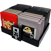 Collector Craft, Black, Gameboy Compatible Game Organizer, Holds 20 Games, Cartridge Holder, Retro Video Game Collection, Clutter Reducing, Works with Nintendo Gameboy Gameboy Advance, Gameboy Color