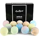 Luxury Bath Bombs for Women - Gift Set of 12 Large Bathbombs with Organic Essential Oils - Natural Vegan Soap for Moisturizing Fizzy Bubbles