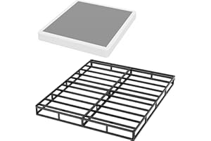 HusDream King Box Spring 7 Inch High Profile King Size Box Spring with Cover,Strong Bed Base Mattress Foundation Heavy Duty Metal Frame,Anti-Noise,Easy Assembly (7 Inch, King)