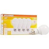 Sylvania 40W Equivalent Led Light Bulb, A19 Lamp, 4 Pack, Soft White, Efficient 6W, 2700K