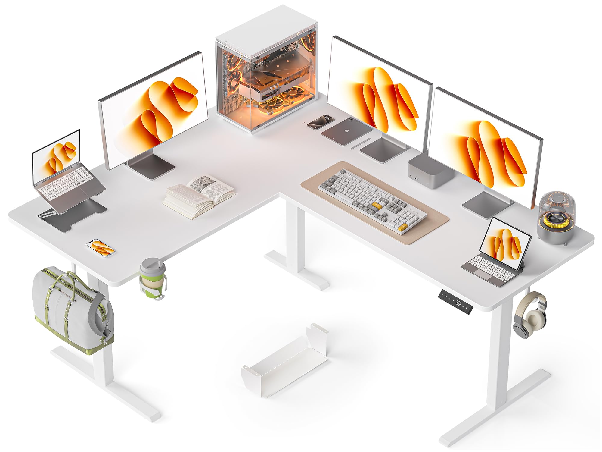 WALKINGDESK 63X55 Inches Reversible L Shaped