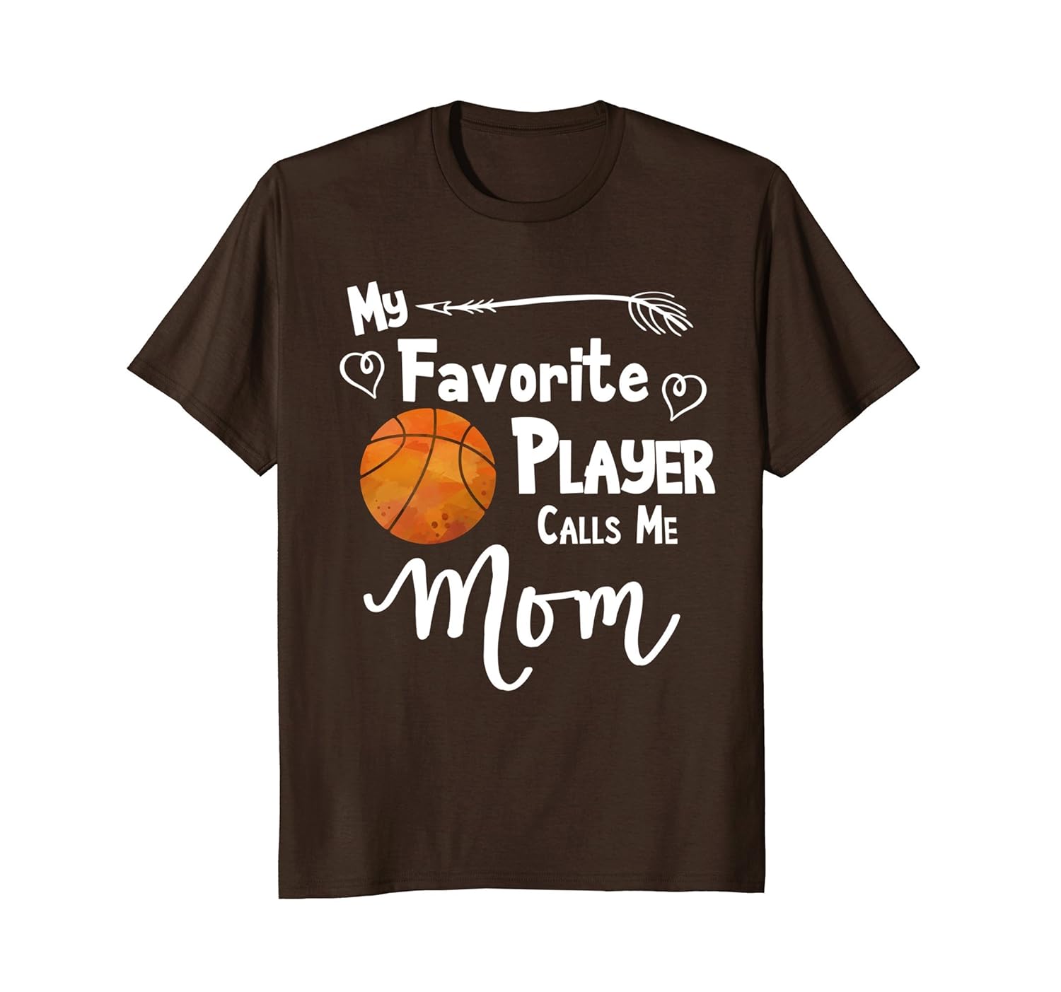 Basketball T-Shirt Favorite Player Calls Me Mom Tee Shirt-anz