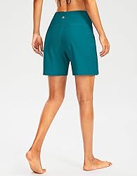 G Gradual Women's 7" Long Swim Board Shorts High