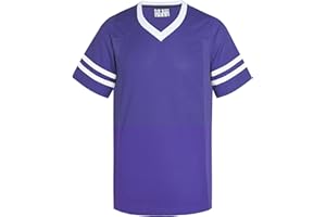 Pullonsy American Football Jerseys for Men Unisex Replica Plain Workout Sport Game Shirts Casual Outwear