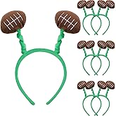 Wavyknot 6 Pcs Football Headband Team Spirit Headband Boppers for Football Activity Accessories