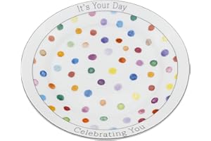 Darware Decorative Birthday Plate, Special Occasion It’s Your Day Ceramic Gift Plate for Birthdays, Anniversaries, Weddings, and More