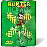 Hunter X Hunter Gon Freecss Plush Throw Blanket | Super Soft Fleece Blanket, Cozy Sherpa Cover for Sofa and Bed, Home Decor Room Essentials | Anime Manga Gifts | 45 x 60 Inches