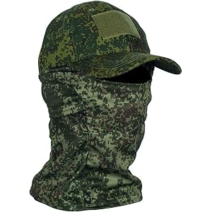 Russian EMR Camo Balaclava Tactical Face Mask Baseball Cap Sun Hat Sports Headwear Fishing Facial Cover Outdoor