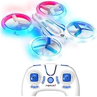 Force1 UFO 4000 LED Mini Drones for Kids - Small RC Drones for Beginners w/ 2 Quadcopter Batteries
