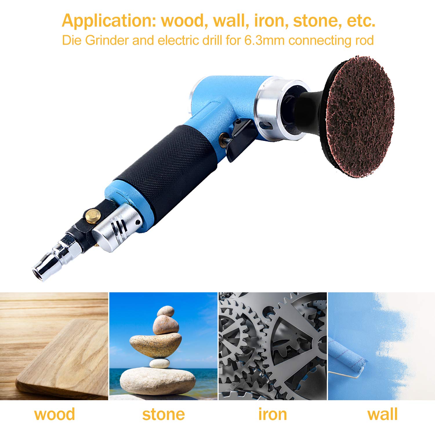 VIGRUE 80Pcs Sanding Discs Set, 2 Inches Roloc Quick Change Discs with 1/4 inch Holder, Surface Conditioning Discs for Die Grinder Surface Prep Grind Polish Burr Rust Paint Removal with Container: Industrial & Scientific