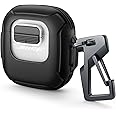 Dexnor for Bose QuietComfort Earbuds II & Ultra Earbuds, Secure Lock Clip Rugged Case with Carabiner & Keyring - Black