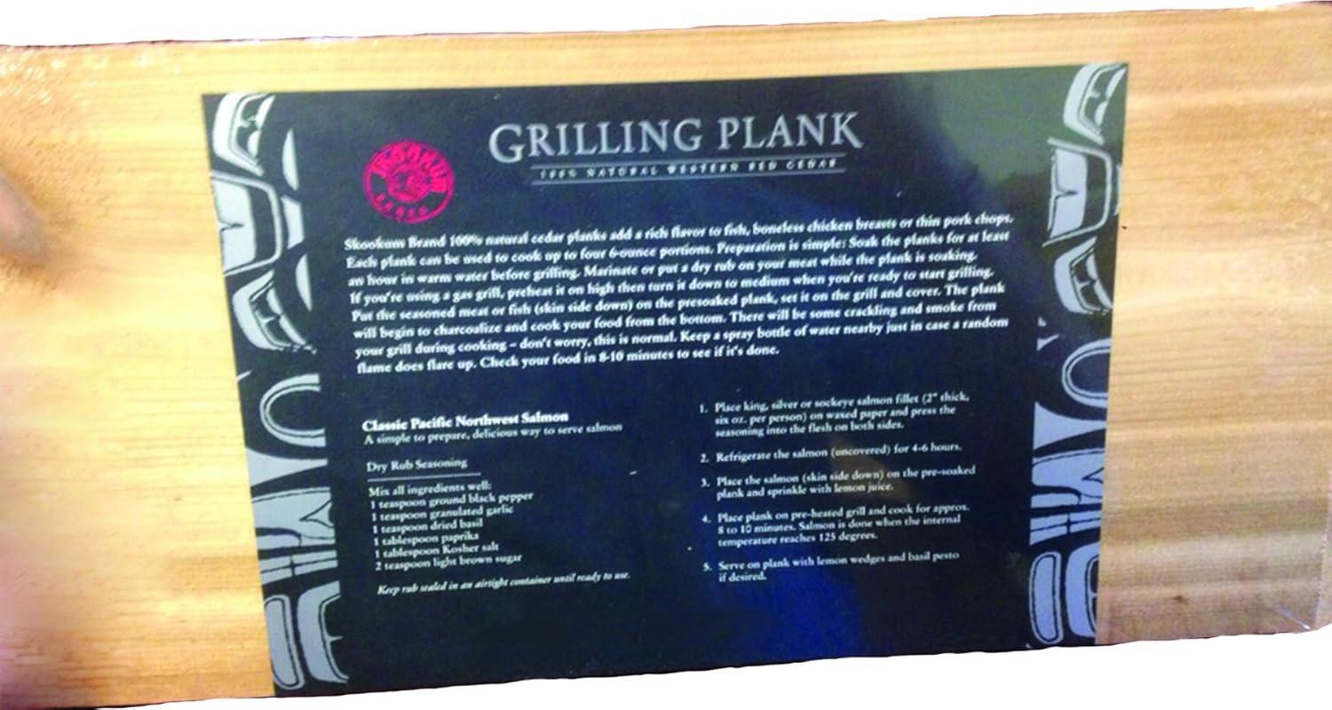 Gourmet Pacific Cedar Grill Planks - (6 Pack 14" x 7" x 3/8") : Grill Accessories : Garden & Outdoor