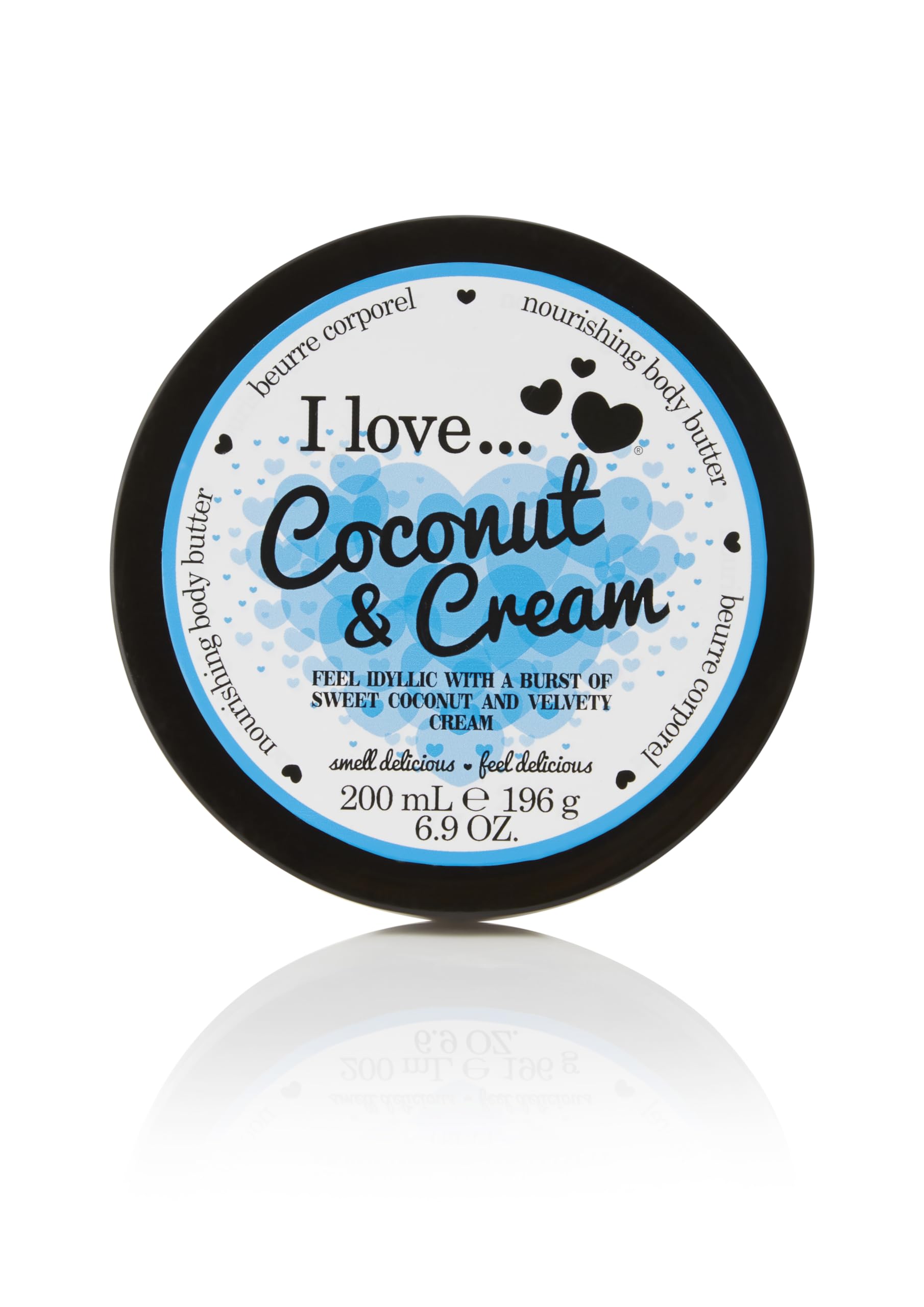 I Love Coconut & Cream Body Butter 87% Naturally Derived Ingredients – With Shea Butter & Coconut Oil – Nourishing, Moisturising Skincare for Soft, Hydrated Skin – Vegan-Friendly 200ml