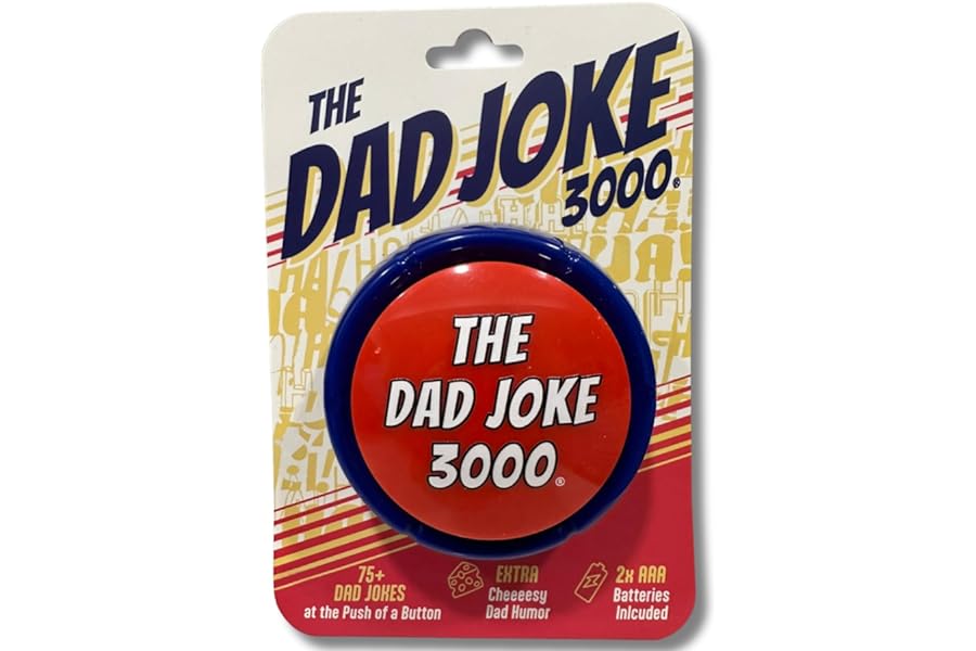 Gifts for Dad and Fathers - Features 75+ Extra Funny Dad Jokes at The Push of a Button - Dad Gifts from Daughter, Dad Birthday Gift, White Elephant Gifts, Gifts for Men