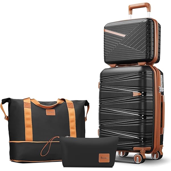 Amazon.com | Kono Luggage Set 4 Piece Expandable Carry On Hardside