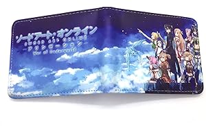 WANHONGYUE Anime Sword Art Online SAO Wallet Artificial Leather Purse Billfold Cosplay Money Clip Bifold Card Holder 1020-8
