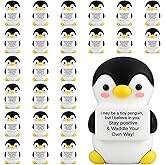 Gejoy 25 Pcs Mini Rubber Penguin Toys Positive Gifts Mini Penguins Decorations and Encouragement Birthday Motivational Gifts for Colleague Staff Teacher