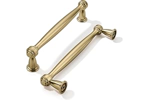 khtumeware 20 Pack 5 Inch(128mm) Brushed Brass Cabinet Pulls, Brushed Gold Kitchen Cabinet Handles Gold Kitchen Cabinet Hardware for Cupboard Drawer Handles Dresser Pulls