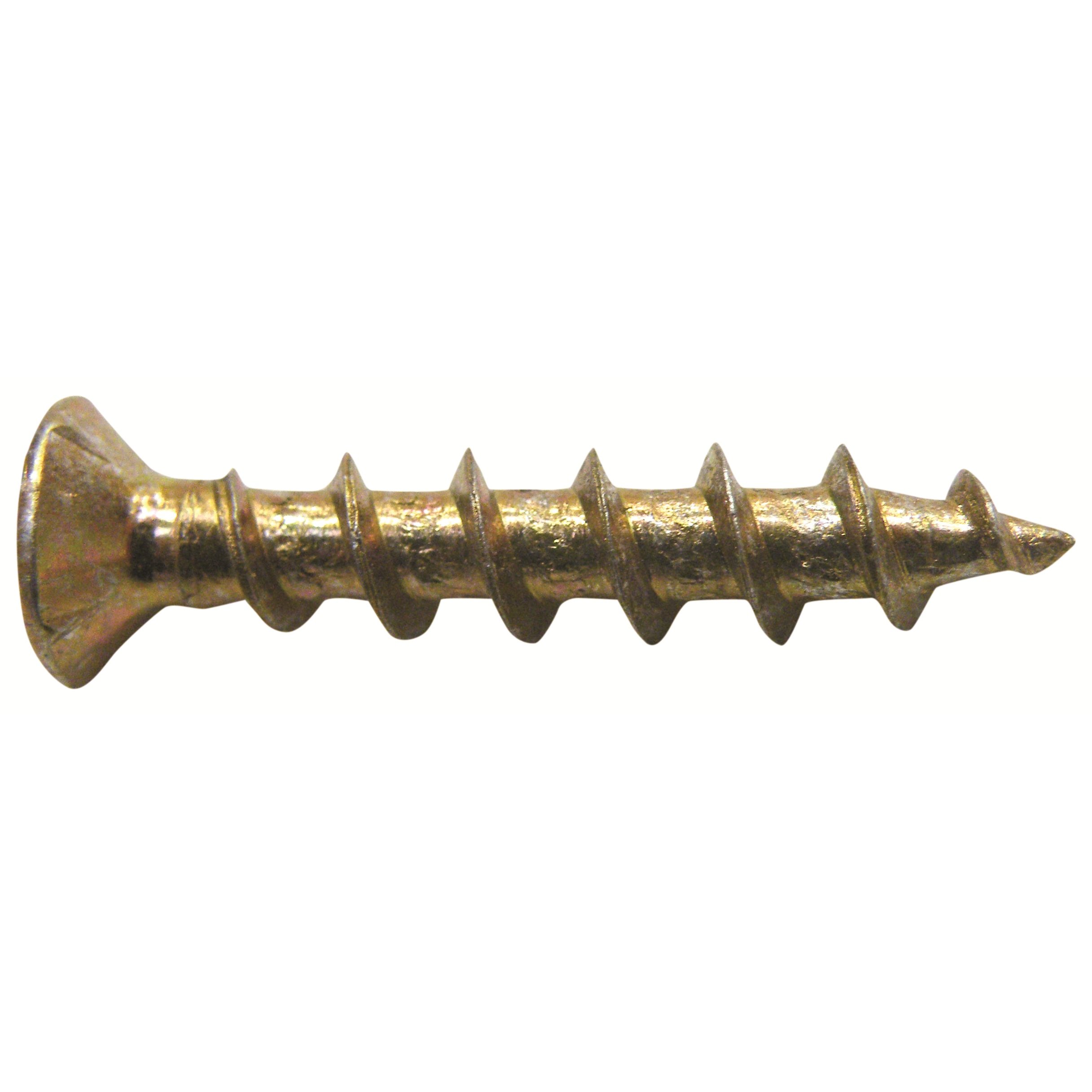 TIMco 209Z BZP PVC Countersunk Ribbed Window Screw 4.8 x 25 - Zinc (Box of 1000)