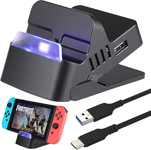 Zacro Charging Dock For Nintendo Switch Portable Compact Switch Replacement Charging Tv Dock With Multi Angle Adjustment And Cooling Structure Design Usb C Power Input Port Usb And Hdmi Port Amazon Co Uk Pc