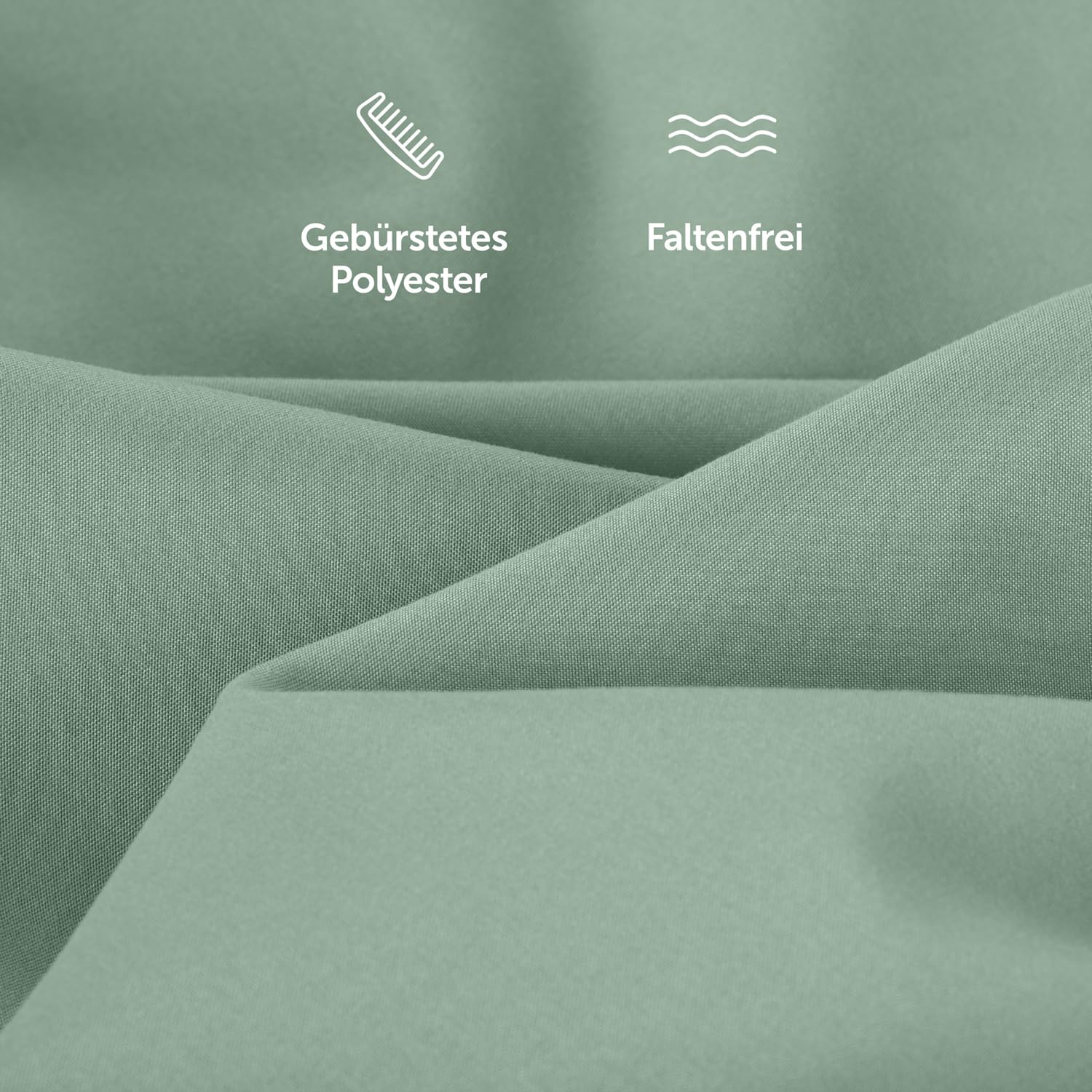 Blumtal Kissenbezug 40 x 60, 2 Stück - Oeko-TEX zert. Kissenbezüge 100% Mikrofaser in extra weich & waschmaschinenfest - Bezug Kissen 40x60 Sommergrün 4