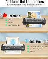 BAYGE A3 Laminator with Built-in Trimmer, 60-70s Warm-up, 30 Sheets view 3