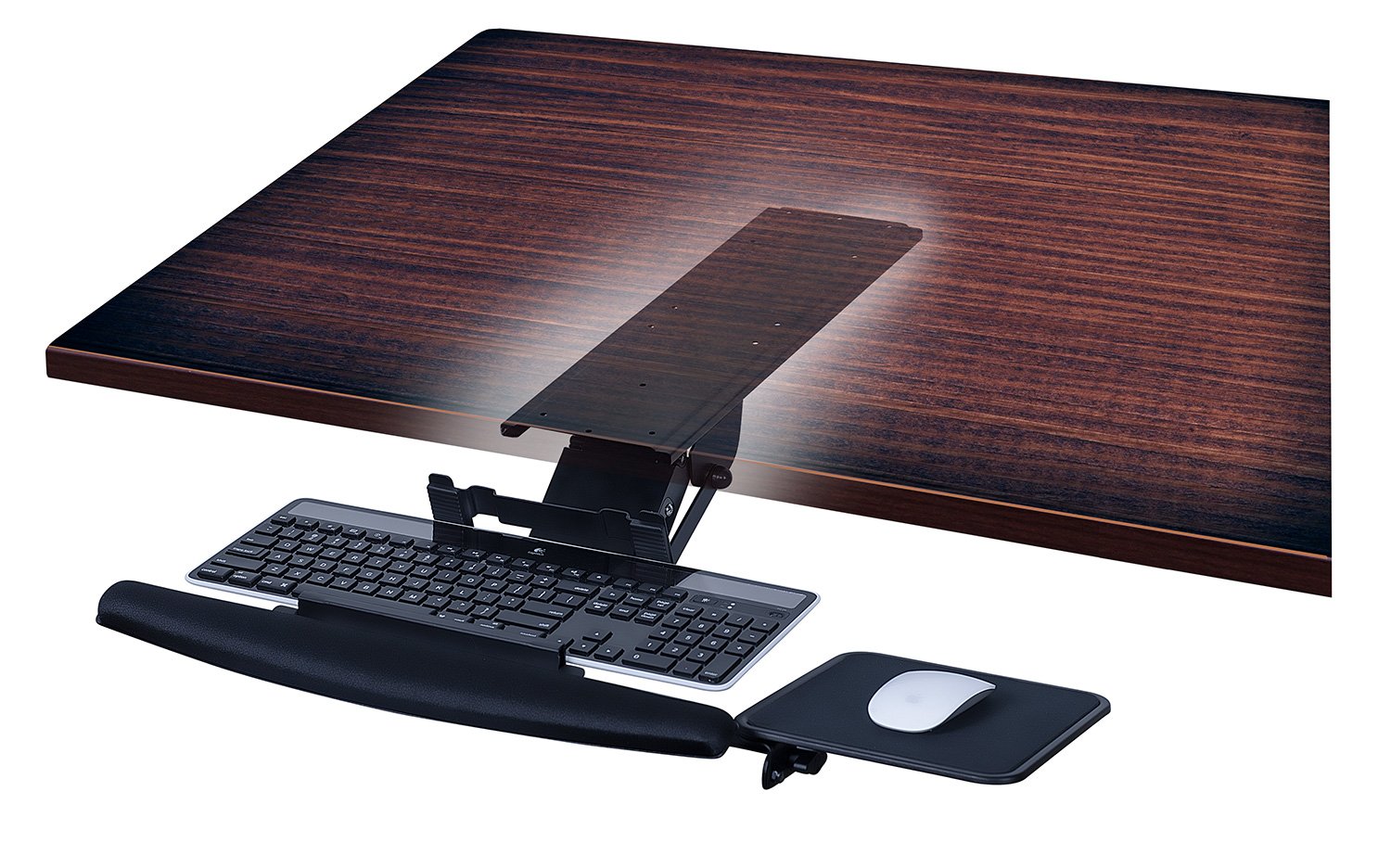 MountIt! MI7133 Underdesk Keyboard Tray Drawer, Ergonomic Gel Wrist