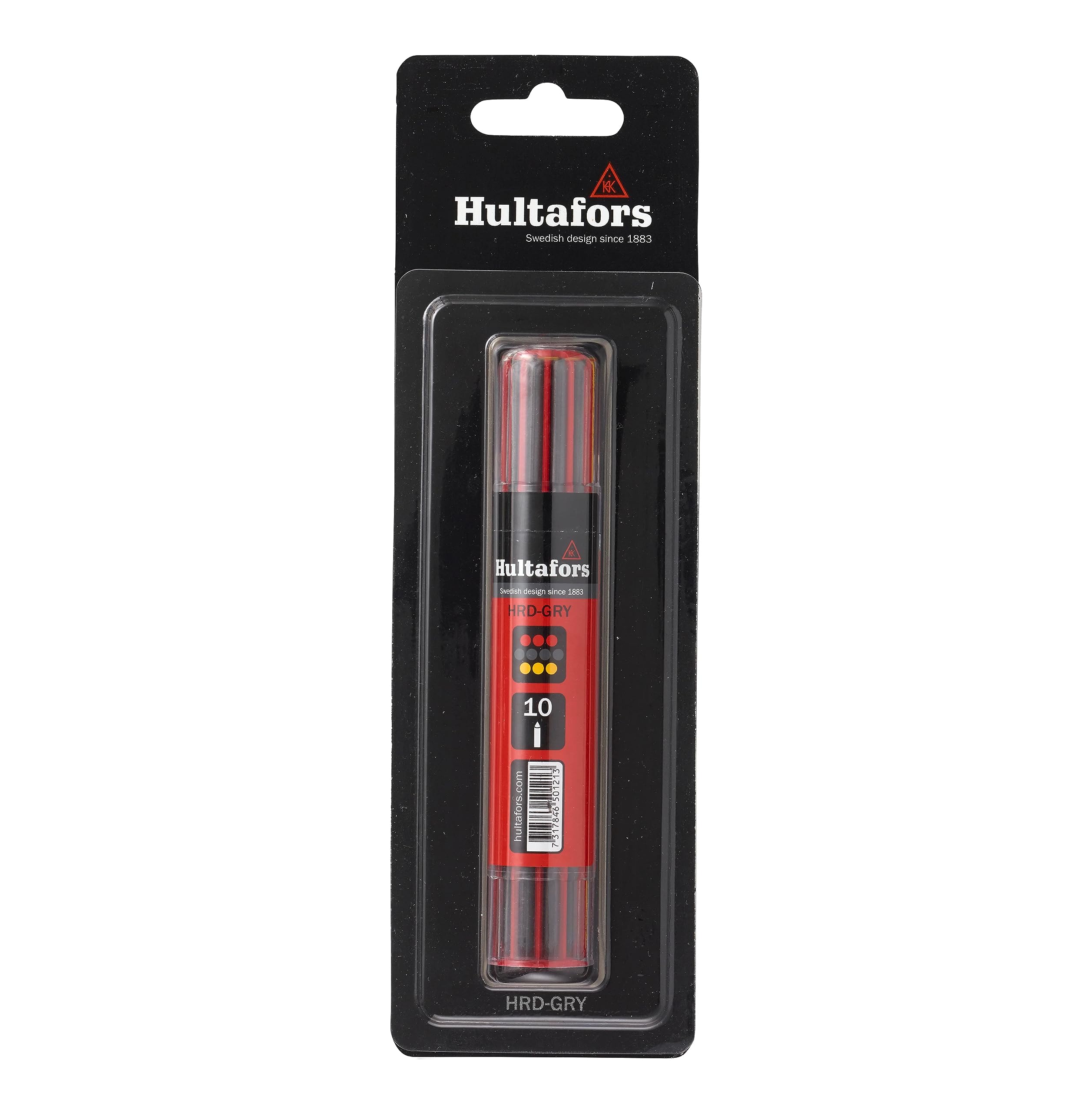 Hultafors Dry Marker Refill Graphite/Red/Yellow (10)