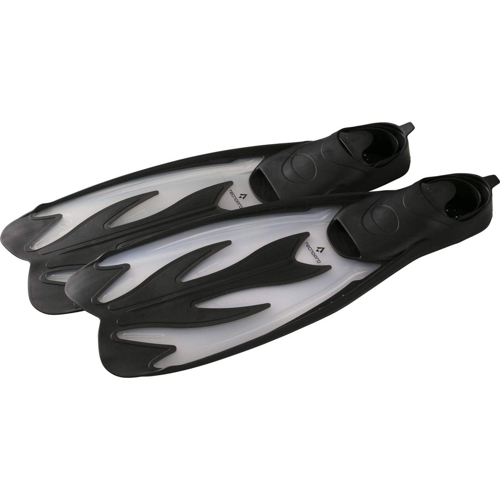 TECNOPRO F5 Diving Fins TRANSPARENT/BLACK 28-29