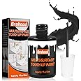Brohood Black Touch Up Paint, Appliance Kitchen Cabinet Bathtub Paints for Wall, 30ML Multi Surface Touch Up Paint Pen, Semi Gloss Black Wall Paints for Enamel Porcelain Door Furniture Chips Scratches