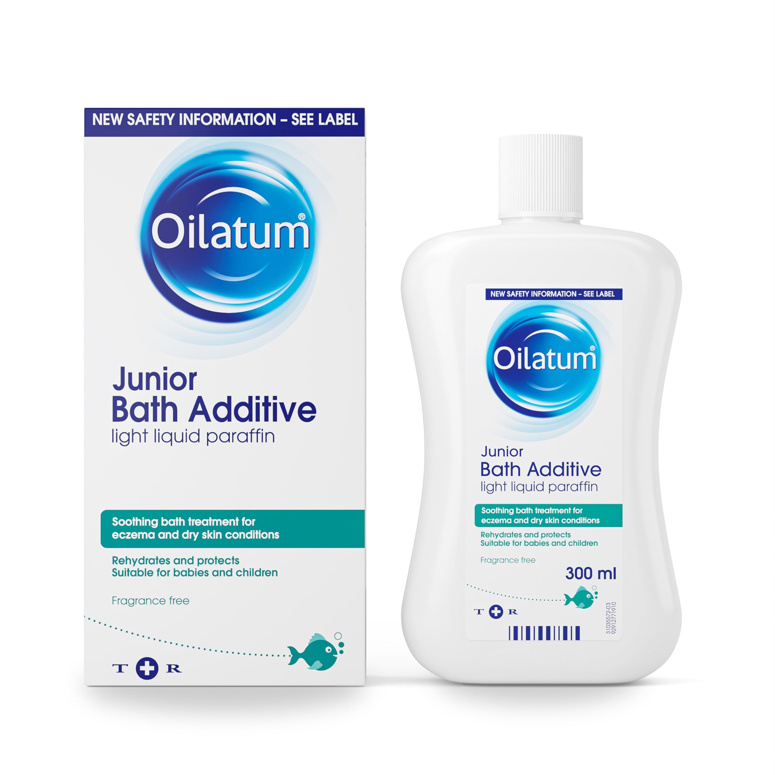 Oilatum Junior Bath Additive, Eczema and Dry Skin Emollient, Soothing and Hydrating Formula for Sensitive, Itchy Skin, Dermatologist Recommended Relief for Kids, 1 x 300ml