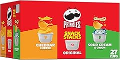 Pringles Potato Crisps Chips, On-the-Go Snacks, Snack Stacks, Variety Pack, 19.3oz Box (27 Cups)​​